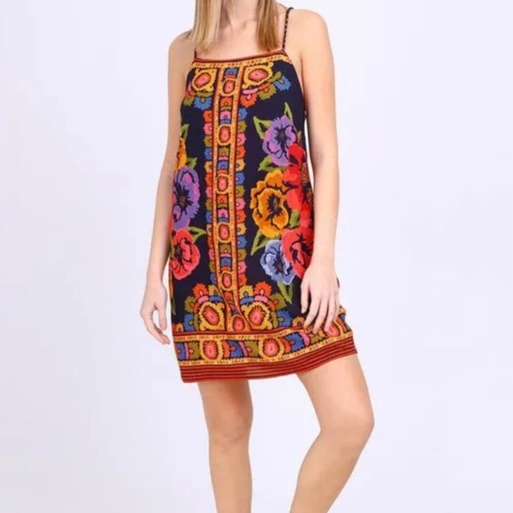FARM Rio Multicolor Floral Mini Dress - Picture 1 of 11
